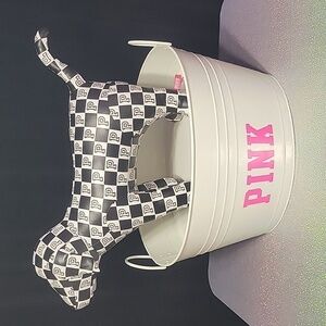 tf VS Pink Metal Bin Tote Tub Display/ Prop